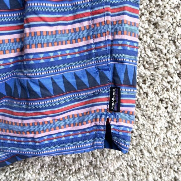 Patagonia Shorts Women’s Medium Barely Baggies Blue Nylon 2” Athletic - Picture 2 of 8